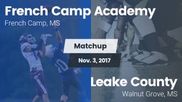 Matchup: French Camp Academy vs. Leake County  2017