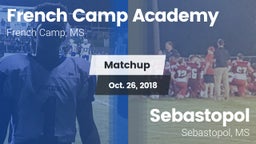 Matchup: French Camp Academy vs. Sebastopol  2018