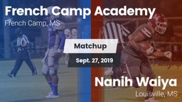 Matchup: French Camp Academy vs. Nanih Waiya  2019