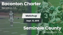 Matchup: Baconton Charter vs. Seminole County  2019