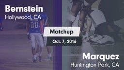 Matchup: Bernstein vs. Marquez  2016