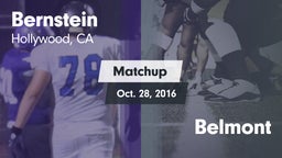 Matchup: Bernstein vs. Belmont  2016