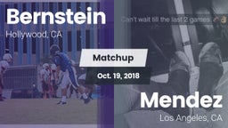 Matchup: Bernstein vs. Mendez  2018