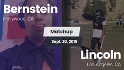 Matchup: Bernstein vs. Lincoln  2019