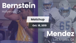 Matchup: Bernstein vs. Mendez  2019