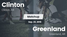 Matchup: Clinton vs. Greenland  2016