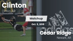 Matchup: Clinton vs. Cedar Ridge  2018