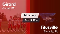 Matchup: Girard vs. Titusville  2016