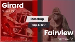 Matchup: Girard vs. Fairview  2017