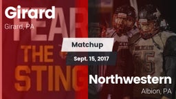 Matchup: Girard vs. Northwestern  2017