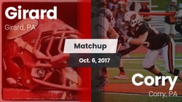 Matchup: Girard vs. Corry  2017