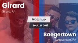 Matchup: Girard vs. Saegertown  2018