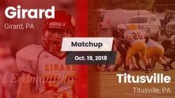 Matchup: Girard vs. Titusville  2018