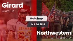Matchup: Girard vs. Northwestern  2018