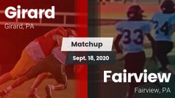 Matchup: Girard vs. Fairview  2020