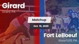 Matchup: Girard vs. Fort LeBoeuf  2020