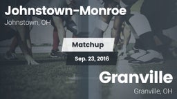 Matchup: Johnstown-Monroe vs. Granville  2016
