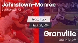 Matchup: Johnstown-Monroe vs. Granville  2019