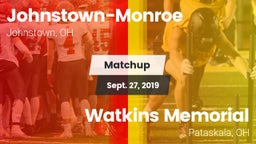 Matchup: Johnstown-Monroe vs. Watkins Memorial  2019