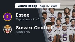 Recap: Essex  vs. Sussex Central  2021