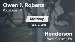 Matchup: Roberts vs. Henderson  2016