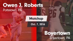 Matchup: Roberts vs. Boyertown  2016