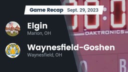 Recap: Elgin  vs. Waynesfield-Goshen  2023