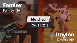 Matchup: Fernley vs. Dayton  2016