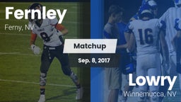 Matchup: Fernley vs. Lowry  2017