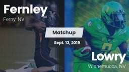 Matchup: Fernley vs. Lowry  2019