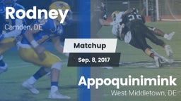 Matchup: Rodney vs. Appoquinimink  2017