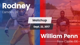 Matchup: Rodney vs. William Penn  2017