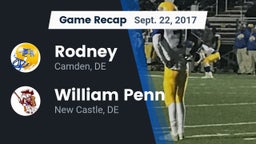 Recap: Rodney  vs. William Penn  2017