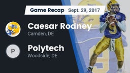 Recap: Caesar Rodney  vs. Polytech  2017