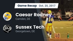 Recap: Caesar Rodney  vs. Sussex Tech  2017