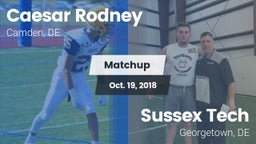 Matchup: Caesar Rodney vs. Sussex Tech  2018
