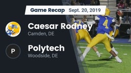 Recap: Caesar Rodney  vs. Polytech  2019