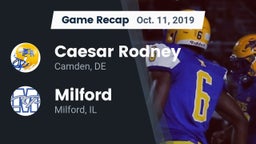 Recap: Caesar Rodney  vs. Milford  2019