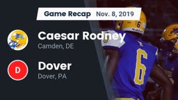 Recap: Caesar Rodney  vs. Dover  2019