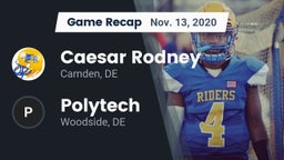 Recap: Caesar Rodney  vs. Polytech  2020