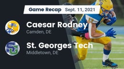 Recap: Caesar Rodney  vs. St. Georges Tech  2021