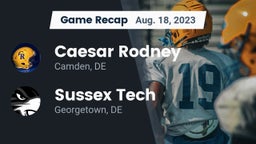 Recap: Caesar Rodney  vs. Sussex Tech  2023