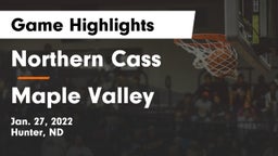 Northern Cass  vs Maple Valley  Game Highlights - Jan. 27, 2022