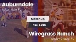 Matchup: Auburndale High vs. Wiregrass Ranch  2017