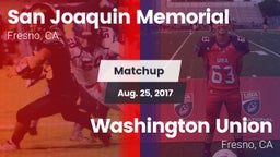 Matchup: San Joaquin Memorial vs. Washington Union  2017