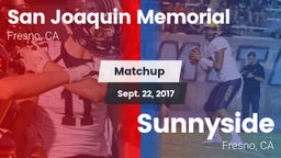 Matchup: San Joaquin Memorial vs. Sunnyside  2017