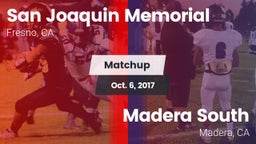 Matchup: San Joaquin Memorial vs. Madera South  2017