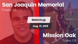 Matchup: San Joaquin Memorial vs. Mission Oak  2018