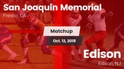 Matchup: San Joaquin Memorial vs. Edison  2018