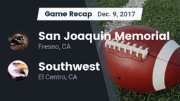 Recap: San Joaquin Memorial  vs. Southwest  2017